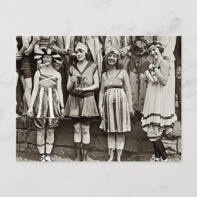 Carte Postale Concours de maillot de bain (Devant)