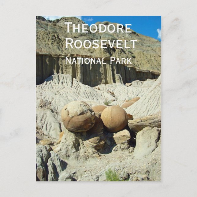 Carte Postale Concrétions de canonball, Theodore Roosevelt NP (Devant)