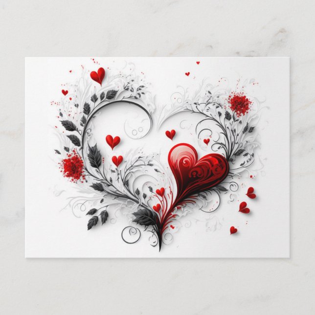 Carte postale conçue pour le coeur (Devant)