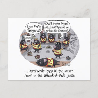 Carte Postale Concussion Whack-a-Mole