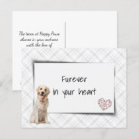 Condoléances pour la perte d'un Golden Retriever