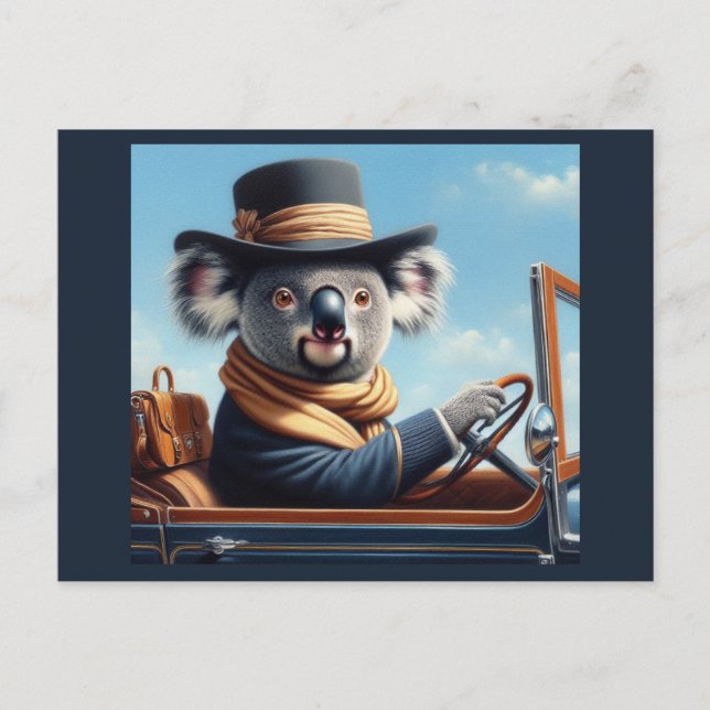 Carte Postale Conduite de Koala (Devant)