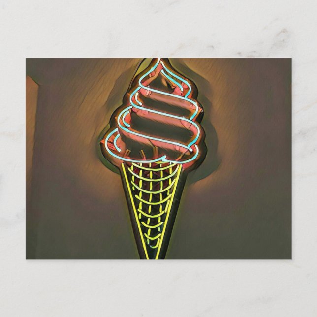 Carte Postale cône gaufre (Devant)
