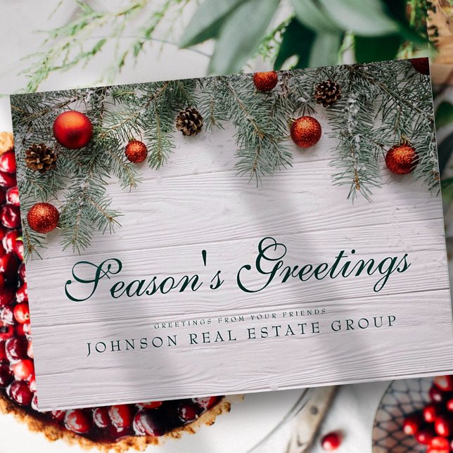 Carte Postale Cones de pin de Noël | Salutation de la saison (Créateur téléchargé)