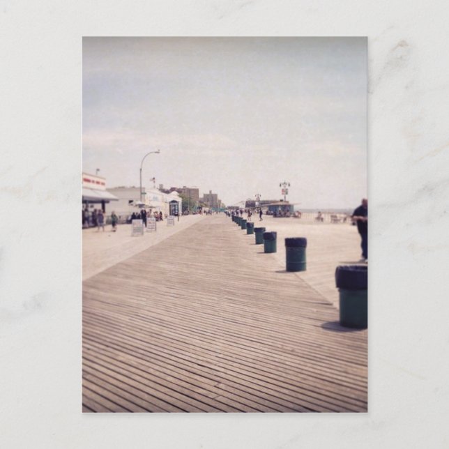 Carte Postale Coney Island Boardwalk (Devant)