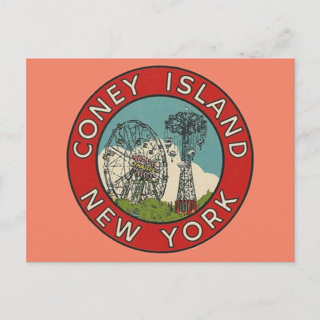 Carte postale Coney Island, New York (Devant)