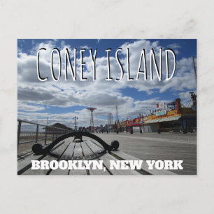 Carte Postale Coney Island, promenade