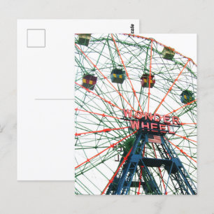 Carte Postale Coney Island Wonder Wheel Brooklyn New York City