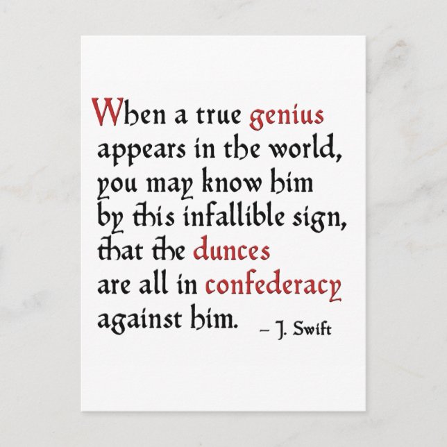 Carte Postale Confederacy des cancres (Devant)