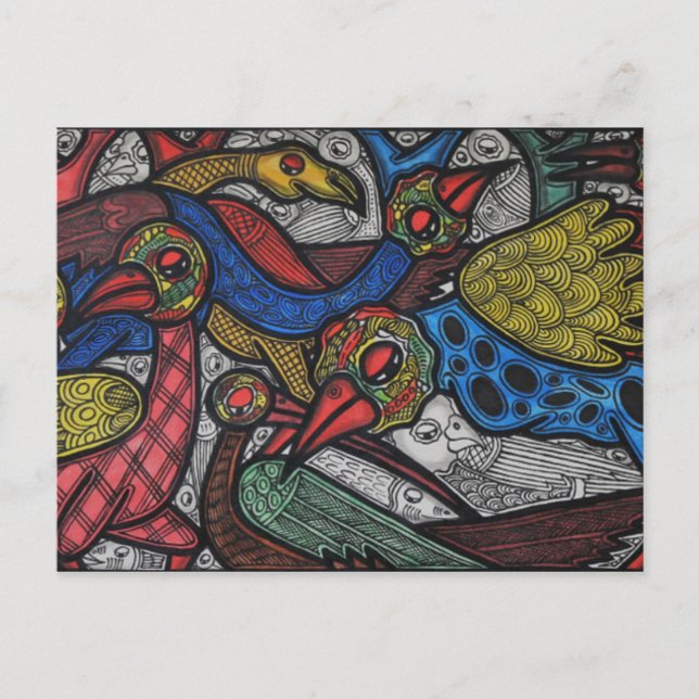 Carte Postale Conférence sur les oiseaux (Devant)