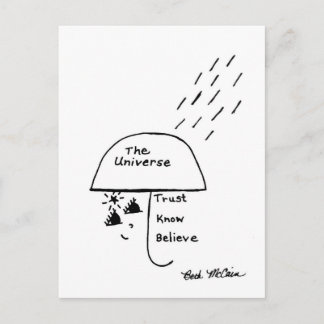 Carte Postale 'Confiance, Connais, Crois'