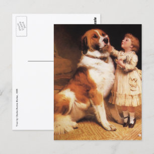Carte Postale Confiance de Charles Burton Barber, Saint Bernard 