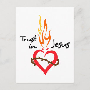 Carte Postale Confiance en Jésus
