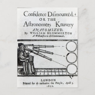 Carte Postale Confiance Frontispiece démontée ; Astronome