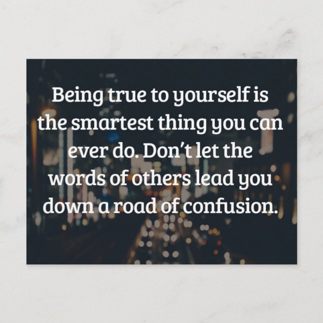 Carte Postale Conforme À Votre Citation (Devant)