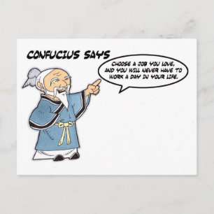 Carte postale Confucius
