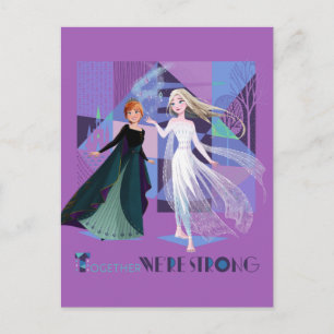Carte Postale Congelé 2   Anna & Elsa - Ensemble Nous sommes for