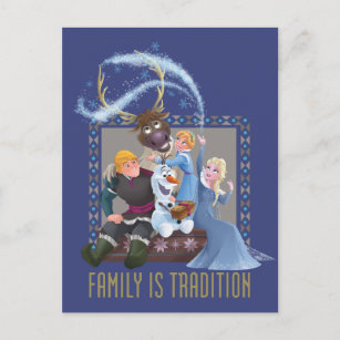 Carte Postale Congelé   La famille est la tradition