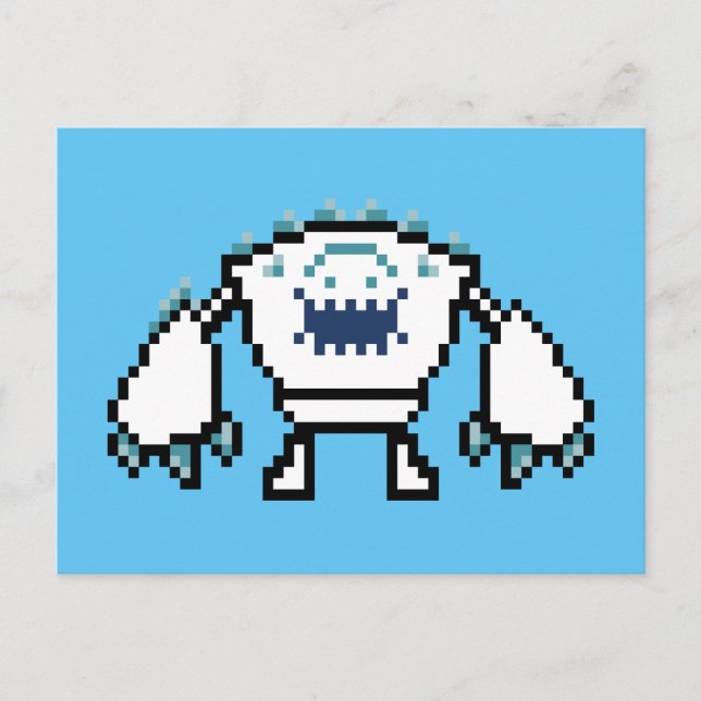 Carte Postale Congelé | Marshmallow 8 bits (Devant)
