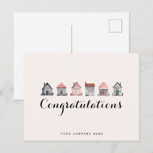 Carte Postale Congrats Immobilier Nouveau propriétaire