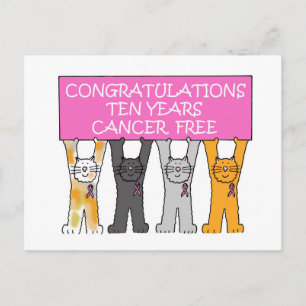 Carte Postale Congratulations de 10 ans