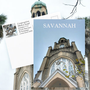 Carte Postale Congrégation juive Mickve Israel Savannah Géorgie