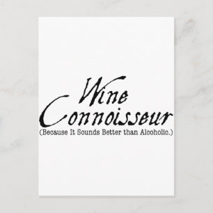 Carte Postale connaisseur du vin