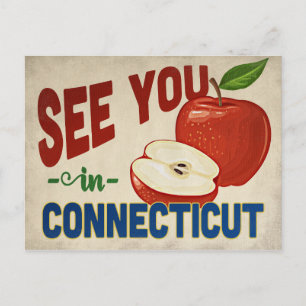 Carte Postale Connecticut Apple - Vintage voyage