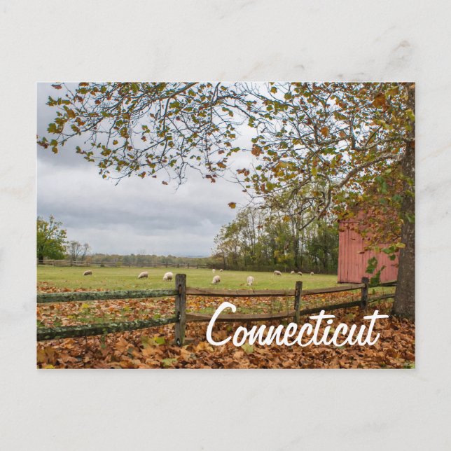 Carte postale Connecticut Country Farm (Devant)