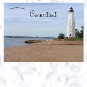 Carte Postale Connecticut New Haven à cinq milles de la pointe l