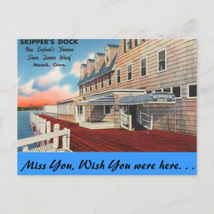 Carte Postale Connecticut, quai de skipper