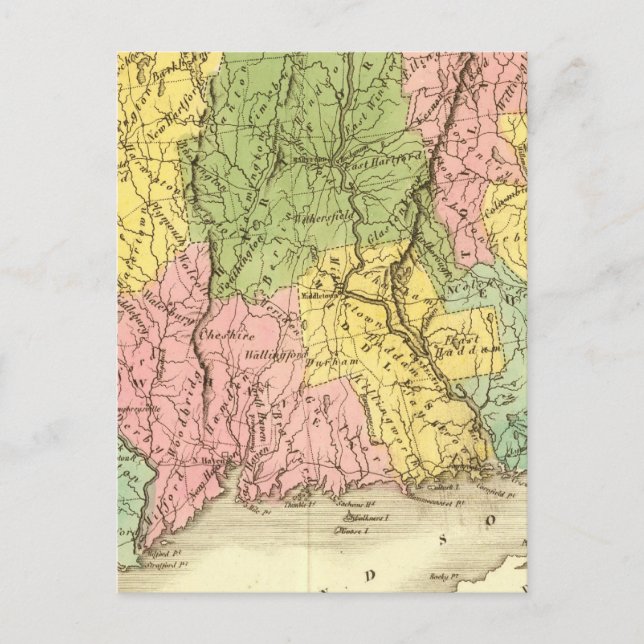 Carte Postale Connecticut US (Devant)