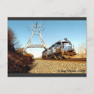 Carte Postale Conrail Engine 7741 à Pencoyd PA