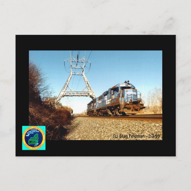 Carte Postale Conrail Engine 7741 à Pencoyd Penna. (Devant)