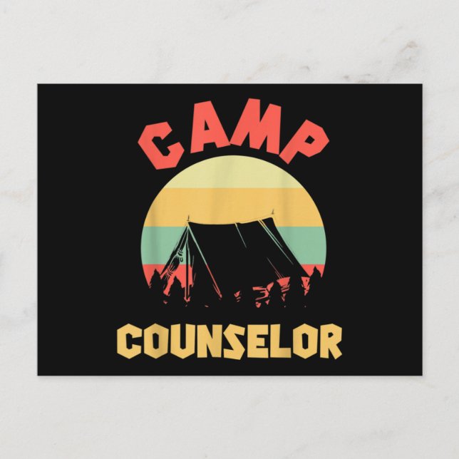 Carte Postale Conseiller de camp d'été Directeur Camper (Devant)