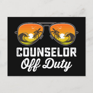 Carte Postale Conseiller Lunettes de soleil hors service Dernier