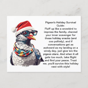 Carte Postale Conseils De Vacances Drôle D'Un Pigeon