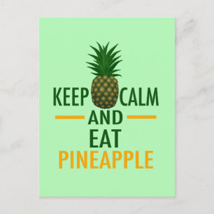 Carte Postale Conserver Calme Manger Ananas