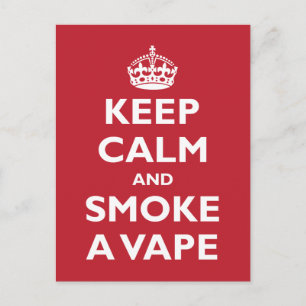 Carte Postale CONSERVER LE CALME et FUMER UN VAPE - Changer d'ar