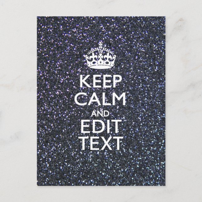 Carte Postale Conserver le calme pour votre texte sur le style d (Devant)