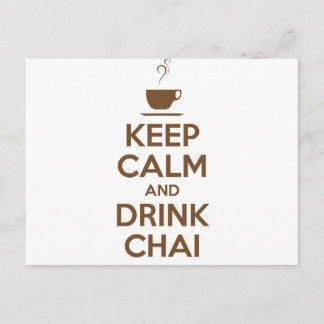 CARTE POSTALE CONSERVEZ LE CALME ET BOIRE CHAI