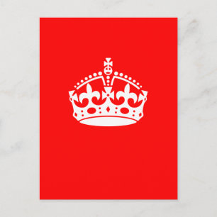 Carte Postale CONSERVEZ LE SYMBOLE DE LA COURONNE CALME sur le f