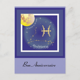 Carte Postale Constellation de Poissons