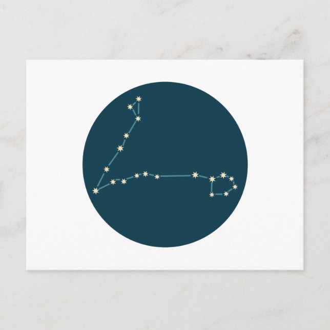 Carte Postale Constellation de Poissons (Devant)