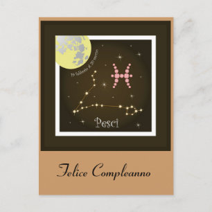 Carte Postale Constellation de Poissons