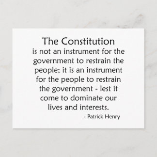 Carte Postale Constitution