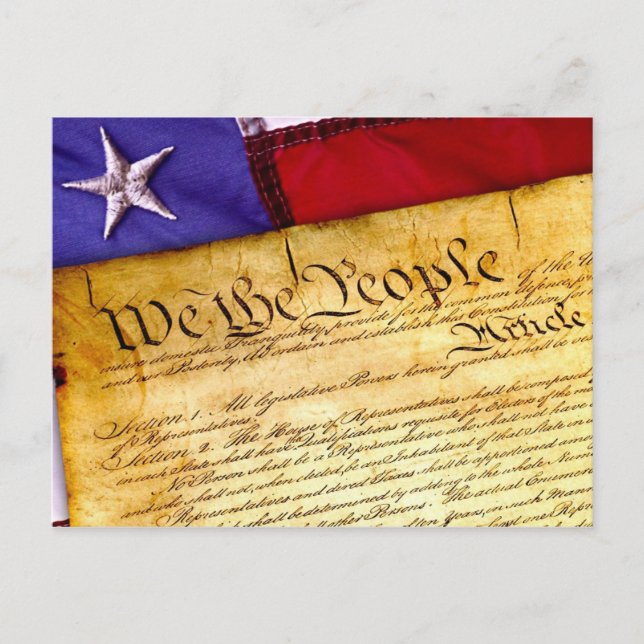 Carte Postale Constitution des États-Unis (Devant)