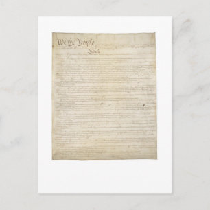 Carte Postale Constitution - Préambule - Article I