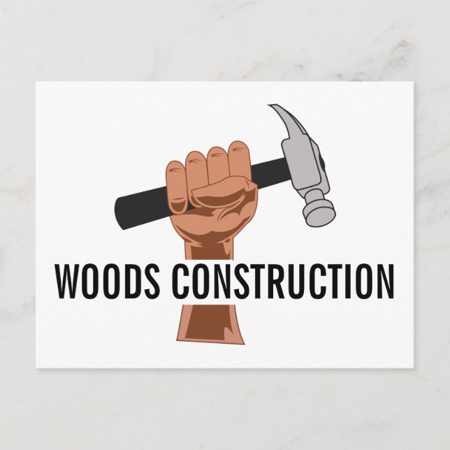 Carte Postale Constructeur/Construction personnalisé (Devant)