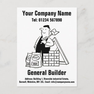 Carte Postale Constructeur général Bande dessinée à personnalise